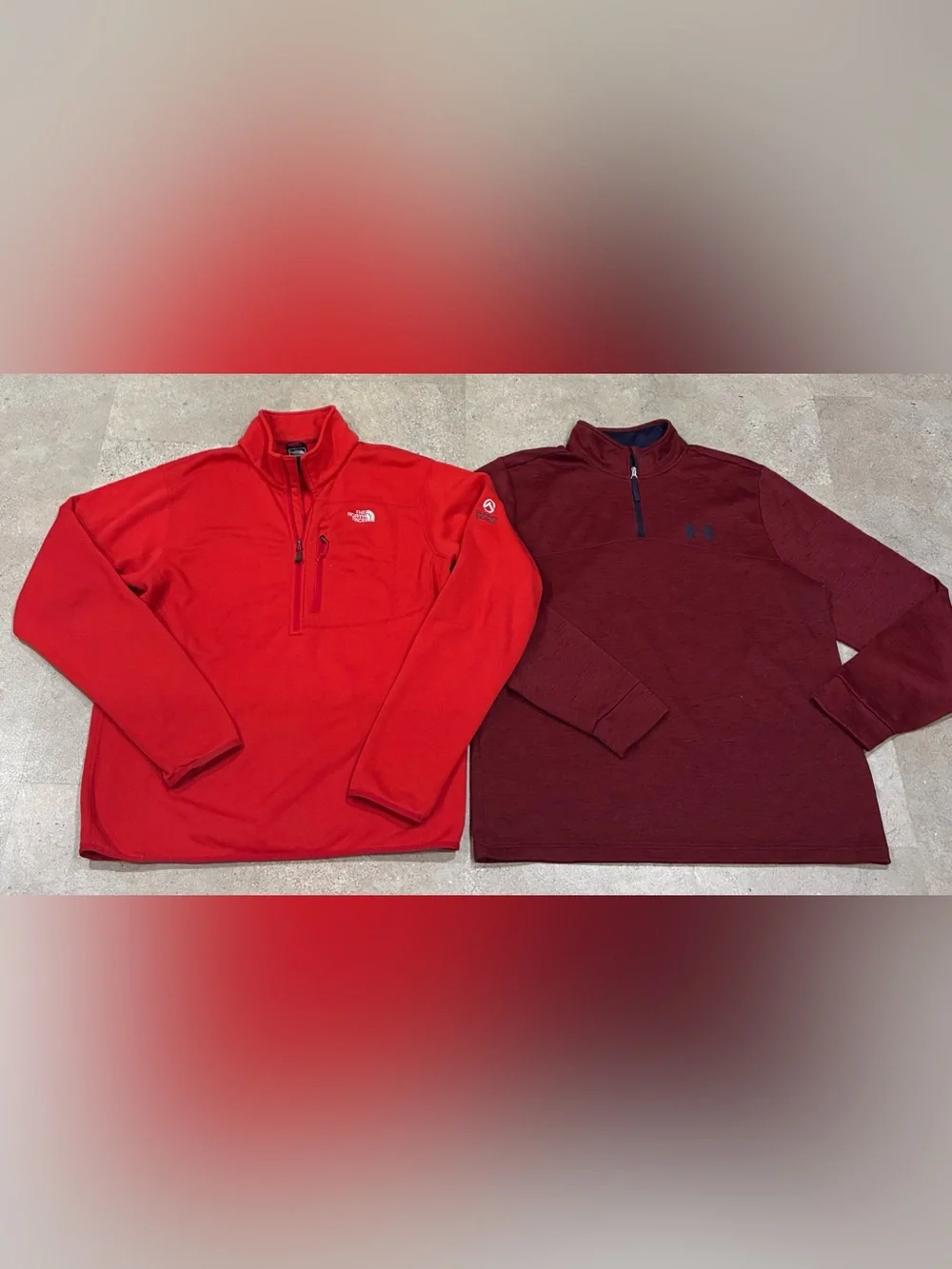 Men’s NORTH FACE/UNDER ARMOUR Summit Series Sweatshirts Jacket, sz Large